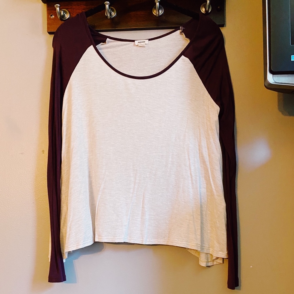 Long Sleeve, deep purple shirt